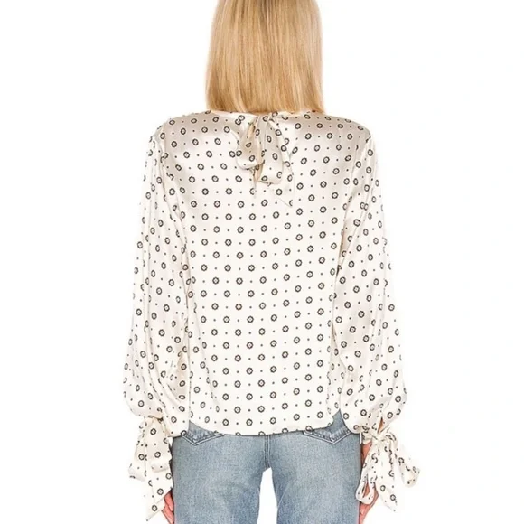 Anine Bing Esther 100% Silk Satin Top - Picture 4 of 11